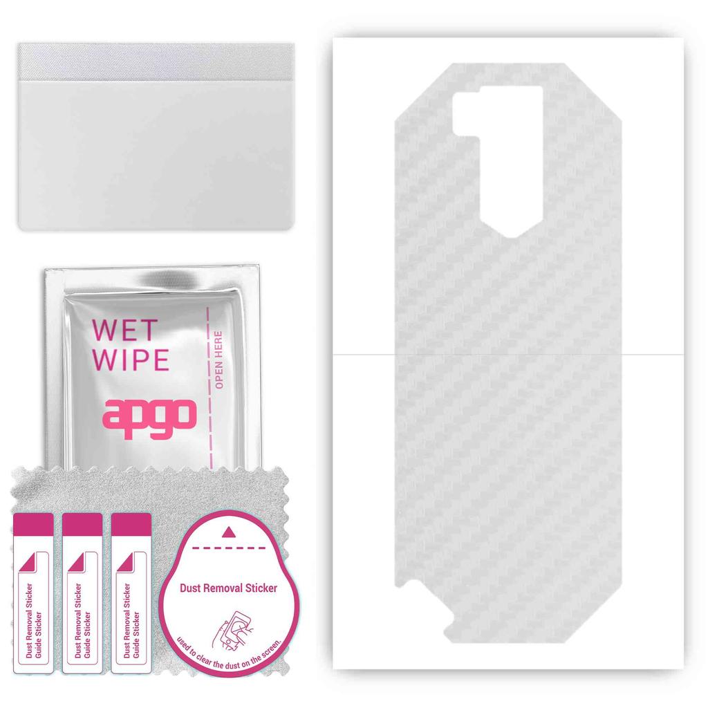 apgo Защитная наклейка-скин для задней панели, совместимая с Ulefone Armor X5, Пленка-обертка, Фольга, Винил - Узор Прозрачный Карбон