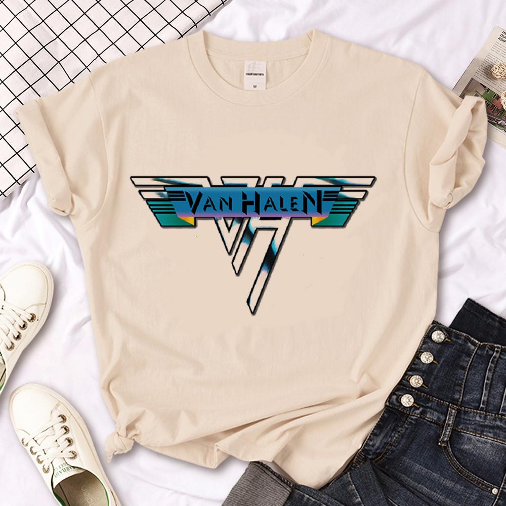 Van Halen tshirts Women summer Japanese streetwear tshirts girl y2k clothing