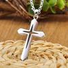 High Quality Necklace Amulet Jewelry Stainless Steel 1PC Religious Christian Hollow Fashion Design Hip Hop Men Women Simple Cross Pendant