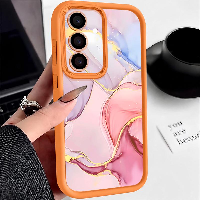 Для iPhone 16 15 14 Pro Max 13 Pro 12 11 17E 16E 17 Pro Max Ударопрочный Чехол из Матового ТПУ с Мраморным Узором