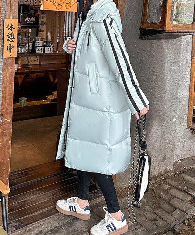 European and American style counter women's clothing winter new fashion trend design sense color matching thickened warm cotton jacket