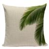 Tropical Plants Palm Tree Printed Decorative Throw Pillow Cushion Cover Case Green Leaf Leaves Cushion Case For Sofa Home