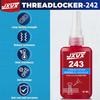 243 Blue Threadlocker Adhesive (Equivalent to Loctite) Anti-vibration and Anti-loosening Adhesive For Metal Threaded Assemblies High Temperature and