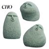 Durable Tea Pet Cute Stone Primitive Man Figurine Funny Stoneman Statue Carving Face Personalized Table Accessory Decoration for Garden Home