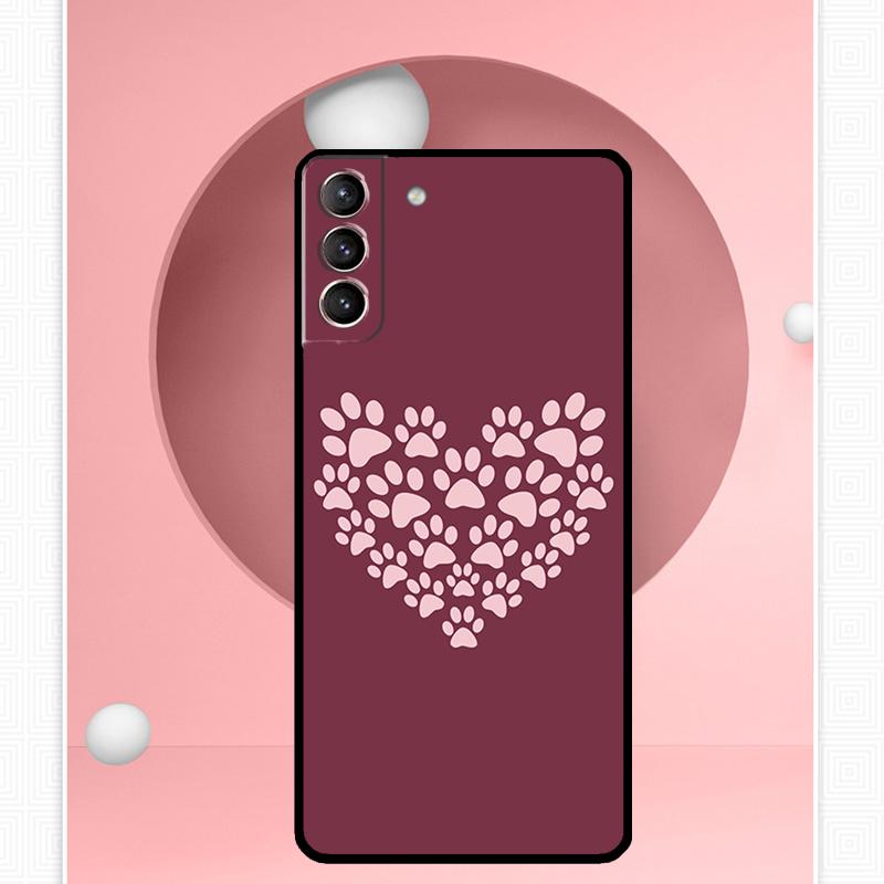 Чехол Лапки Кошки Собаки для Samsung Galaxy S25 Ultra S21 S22 S23 S24 Ultra S9 S10 S20 Plus S25 FE Чехол Funda