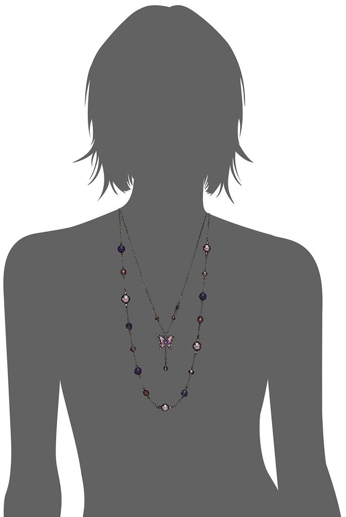 Комплект ожерелий с мотивом «Бабочка» SAMN190655XV [Anna Sui] из 2 предметов