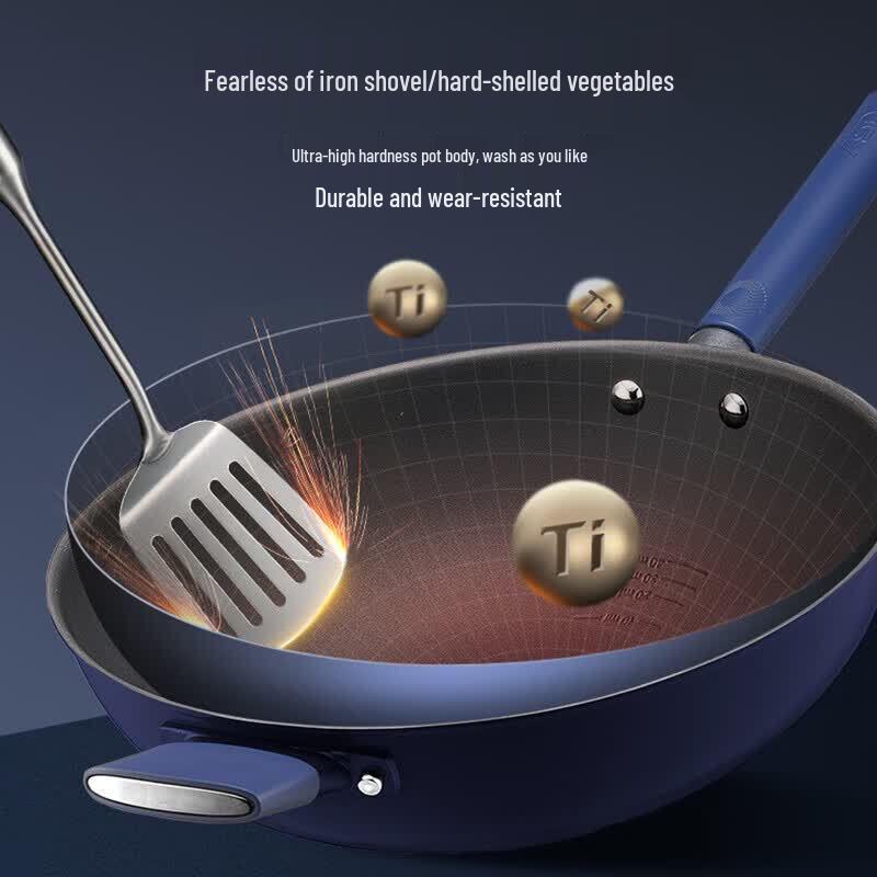 ASD Titanium Alloy Non-Stick Wok 32cm