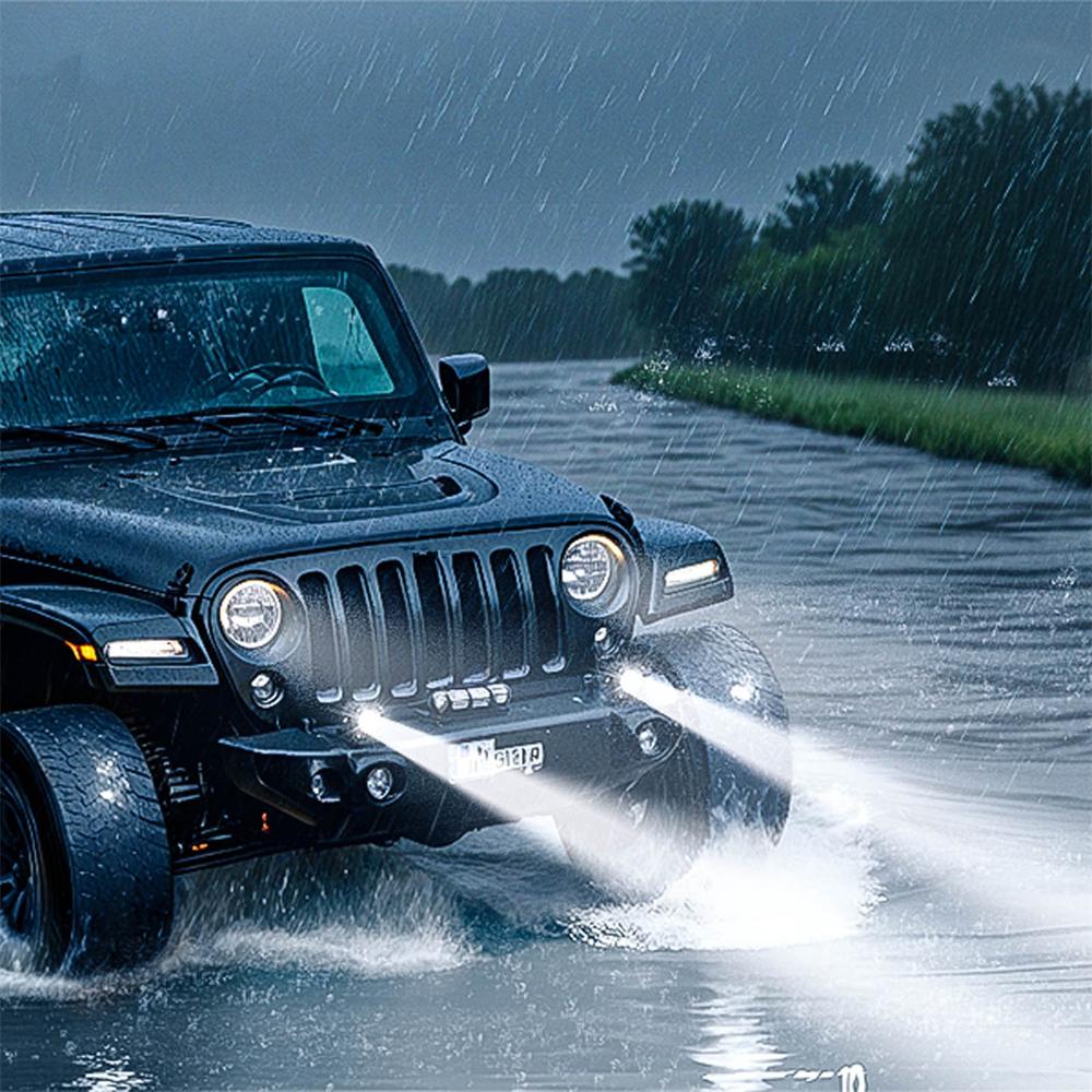 2x 3" 72W LED Light Pods Truck ATV UTV Offroad Driving Fog Lamp Spot Flood Beam