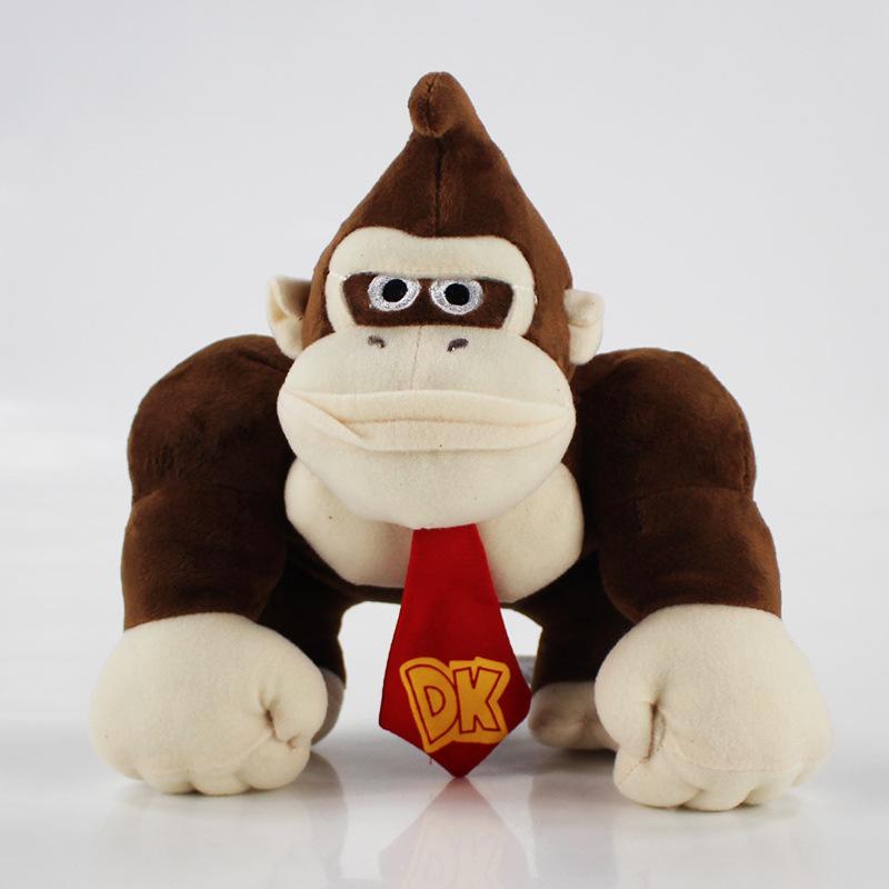 1pc 25cm Monkey Donkey Kings Kong Diddy Plush Toy Soft Stuffed Plush Doll Toys Super Mari Little King Kong Orangutan Plush Dolls