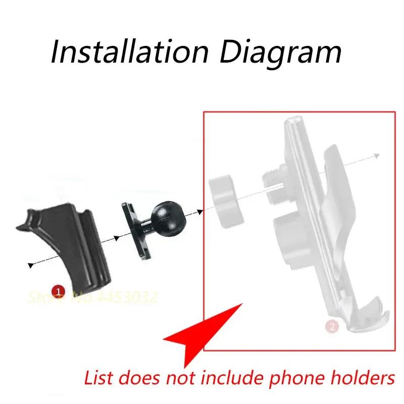 For Changan CS35 PLUS 2021-2024 1.4T Car Phone Holder Special Fixed Bracket Base 17mm Not Blocking Air Outlet Accessories