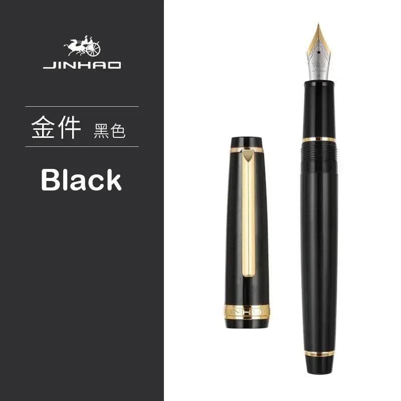 Перьевая ручка Jinhao 82 с золотой отделкой, акриловый корпус, тонкое перо для письма, каллиграфии, подписи, школьные и офисные принадлежности, канцелярские товары