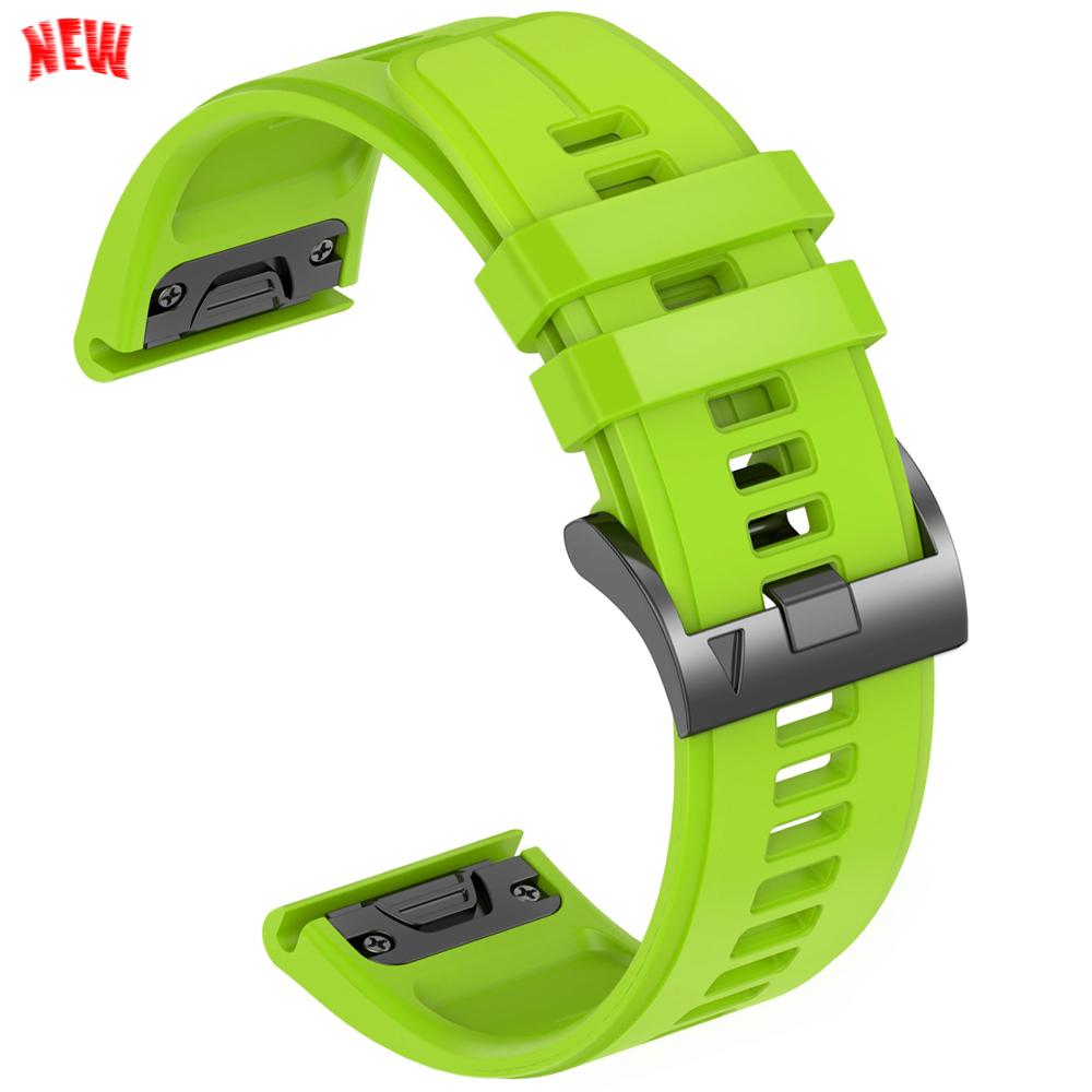 22 мм 26 мм Силиконовый спортивный ремешок QuickFit для Garmin Epix PRO instinct 3 Quatix/DELTA/TACTIX/Fenix 6XPro 7 E 8pro 5XPlus Браслет