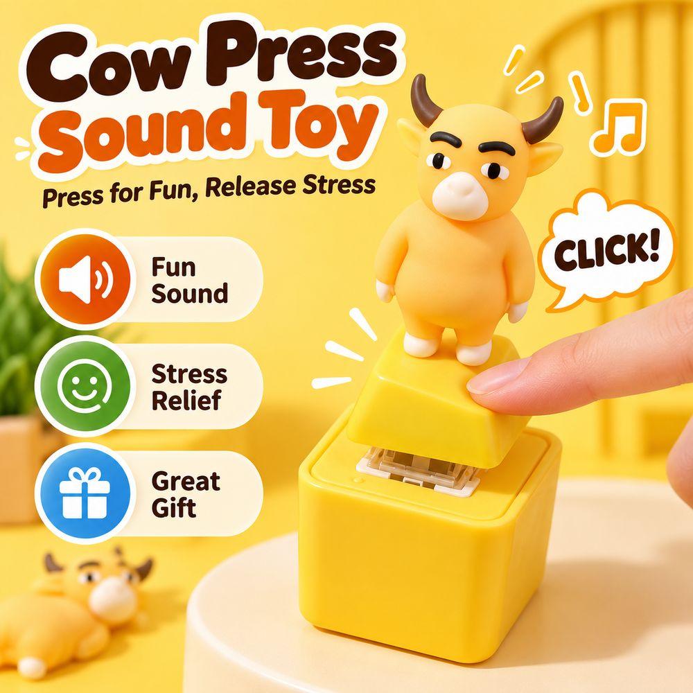 Light Up Sound Button Keychain Abstract Bull Push Button Keychain Gifts Bull Keychain Desk Use