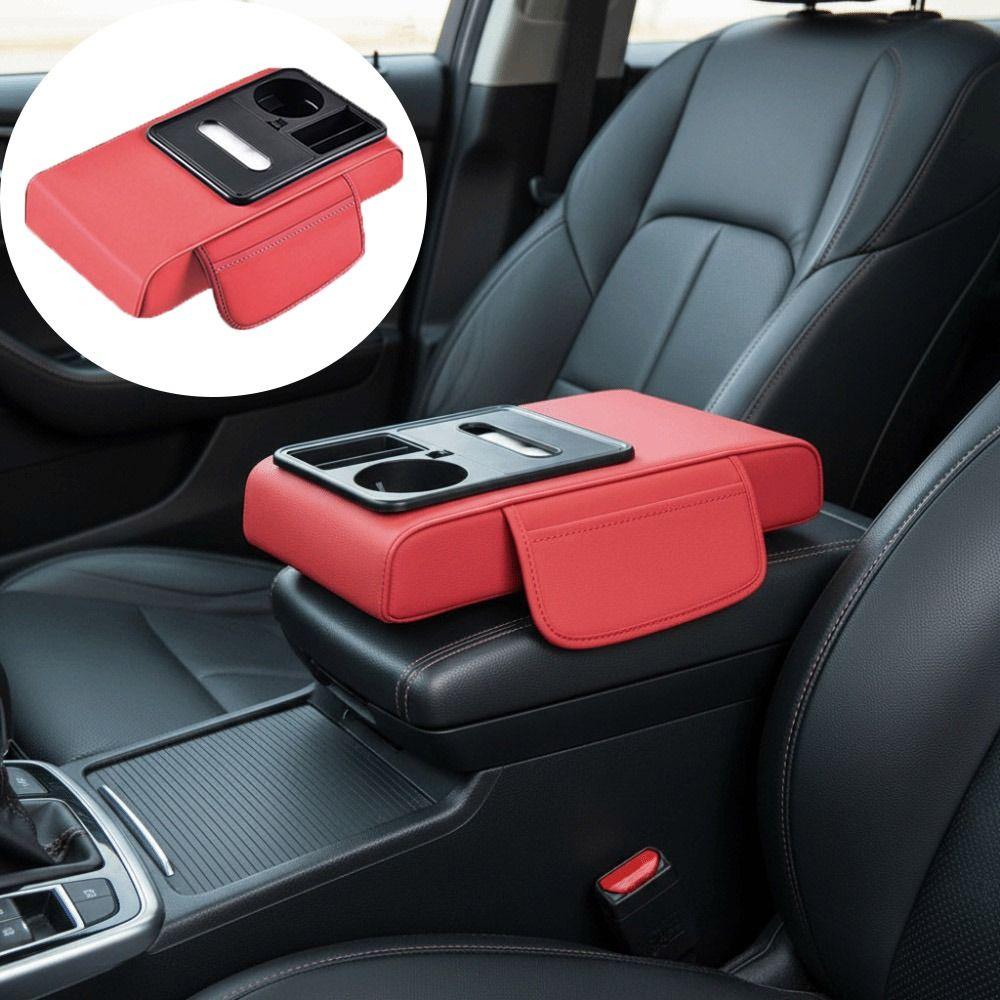 Elbow Support Armrest Heightening Pad Tissue Box Car Center Console Mat Trucks