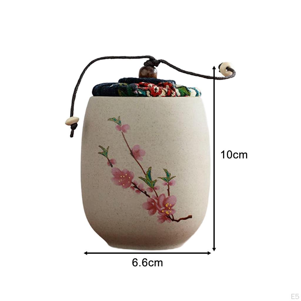 Керамический контейнер для чая, свободный контейнер для хранения, небольшая пищевая банка