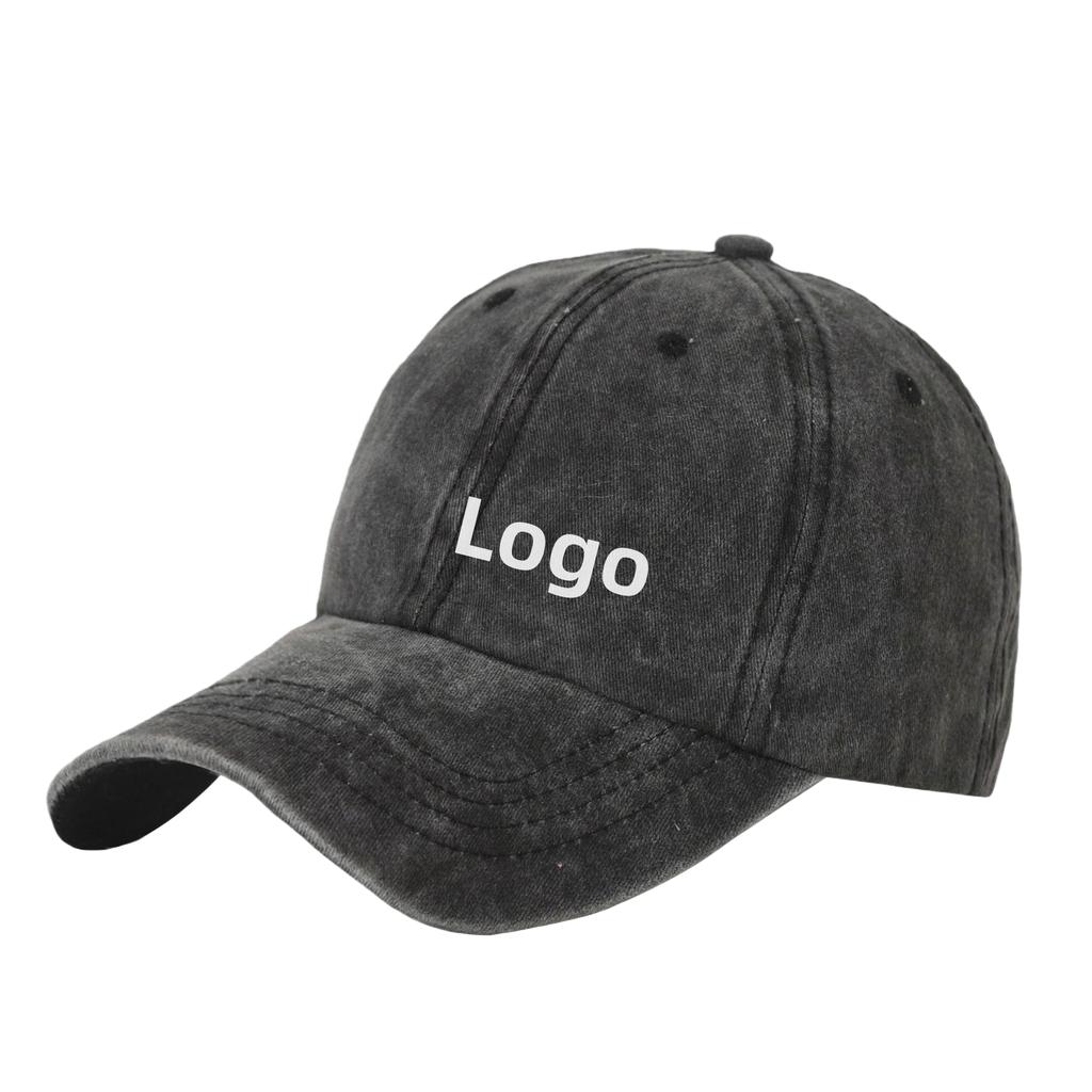 Manufacturers Baseball Cap  Washed Cotton Sun Hat Custom Logo Cowboy Soft Top Sunscreen Baseball Cap