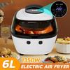 6L Air Fryer Healthy Cooker Low Fat Oil Free Kitchen Oven Timer 1350W Smart Touch Screen Electric Fryer Kitchen Cooking