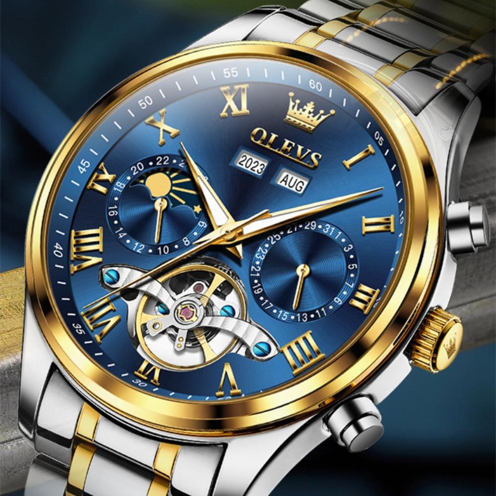 OLEVS New Top Men's Watch Multifunctional Mechanical Watch Fully Automatic Business Waterproof Men's Watch High -end Watch