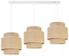 Hanging lamp, chandelier, ceiling lamp, boho jute lampshade