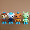 8PCS Set Anime Cartoon The Octonauts Action Figure Toy Captain Barnacles Kwazii Peso Penguin Dashi Mini Model Doll Kids Gift