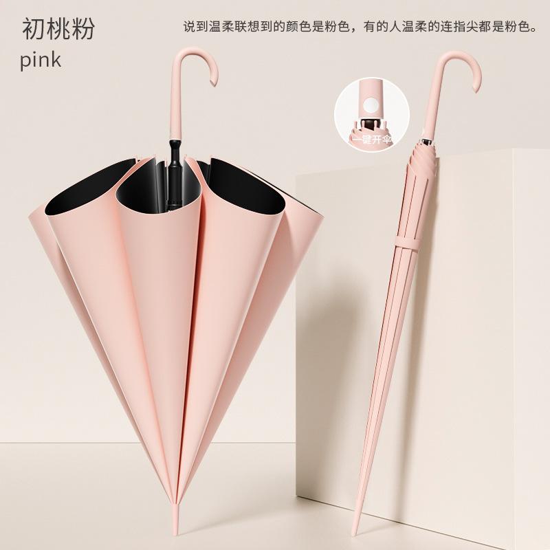 Зонт мужской большой автоматический прямой с длинной ручкой для гольфа