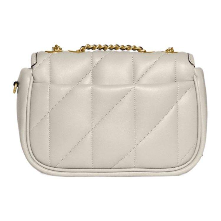 Coach Pillow Madison 18 Chain Link Turnlock Shoulder Bag Women Shoulder Bag White CA086-B4HA