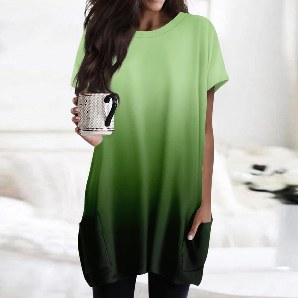 Женская футболка с круглым вырезом, короткими рукавами и карманным принтом, топы стандартной посадки