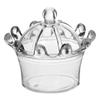12PCS Crown Shape Candy Boxes Wedding Favor Party Plastic Candy Gift Box Transparent