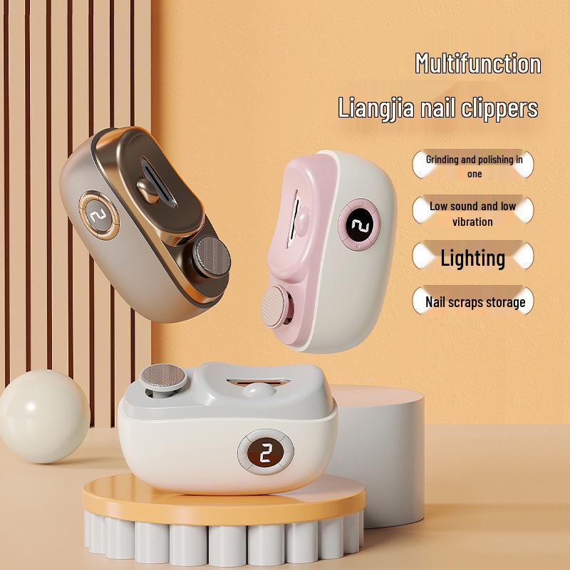 Electric Nail Clipper & Grinder: Two-in-One for Adults, Infants, Children & Elderly - Anti-Pinch Design for Safe Manicures