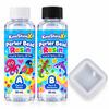 Perler Bead Resin Kit, Crystal Epoxy AB Resin Set for Fuse Bead Crafts, Glossy Coating for Keychain Ornament DIY, 50ml A + 50ml B