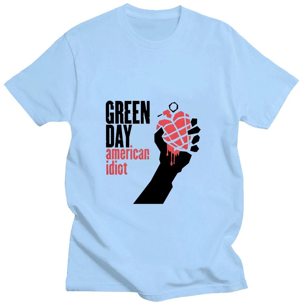 Green Day Saviour Рок-группа Модный Принт Футболка Летняя Мода Хип-Хоп Мужская Футболка Высококачественный Чистый Хлопок Короткий Рукав