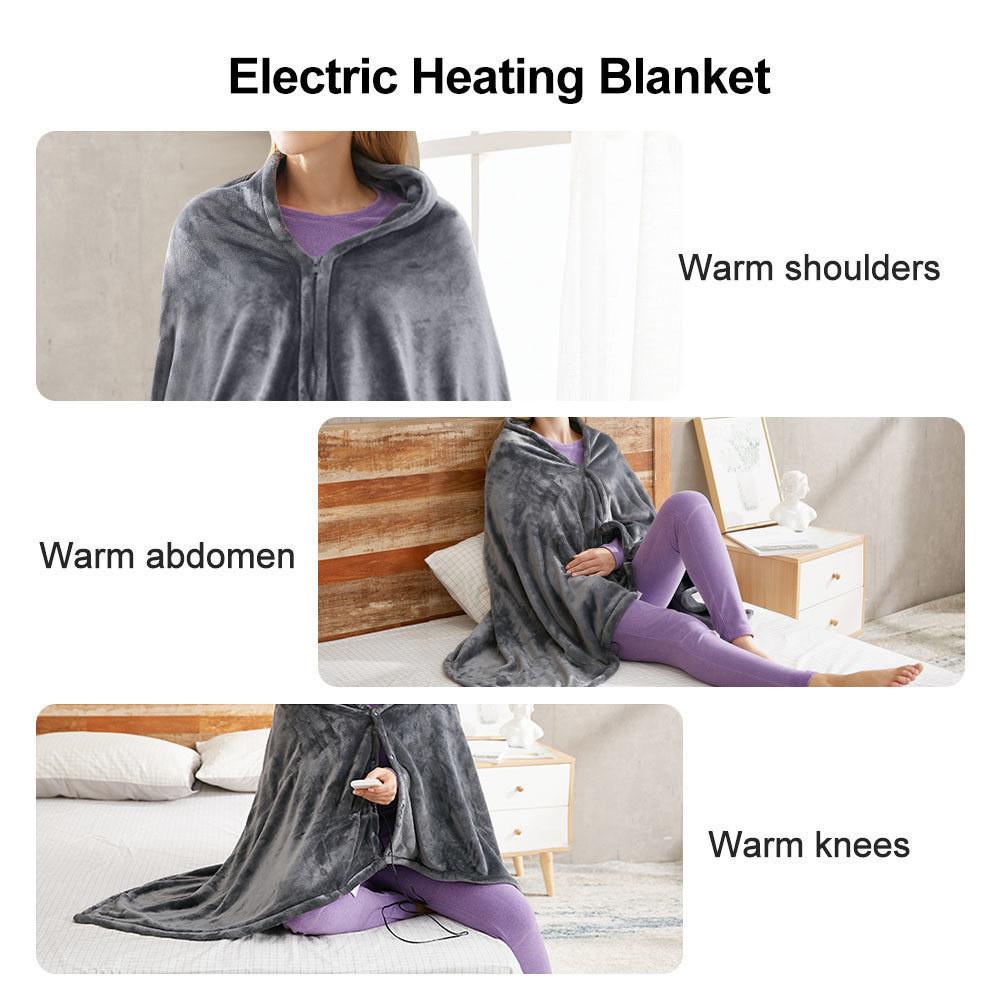 Winter Electric Heating Blanket Portable Rechargeable Heating shawl Office Nap Insulation Blanket 150*85CM