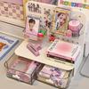 Kawaii Hook Ящик типа отверстия Доска Маленькая Подставка для Карт Дисплей Настольный Идол Ящик Для Хранения Настольный Канцелярский Органайзер Стеллаж Для Хранения