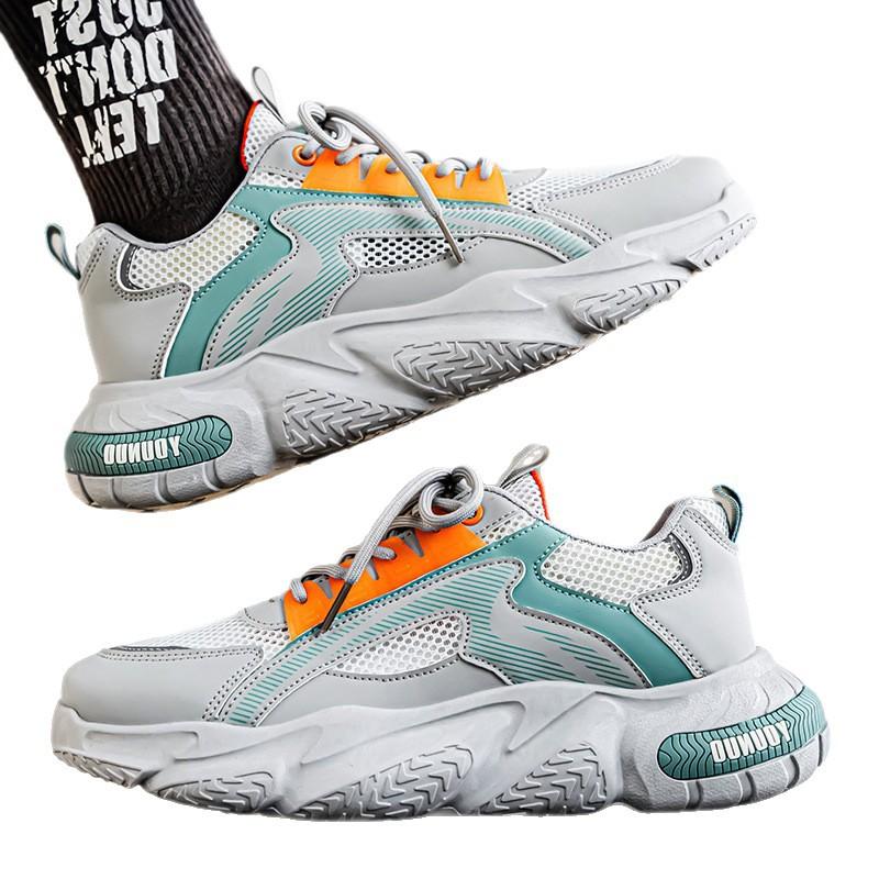 Новая мужская обувь Повседневная спортивная обувь на платформе Весна Лето Дышащие массивные кроссовки Уличные крутые кроссовки