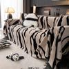 Modern Zebra Pattern Sofa Towel Furniture Cover 4 Seater Sofa Throw Blanket Couch Armchair Slipcover All-season