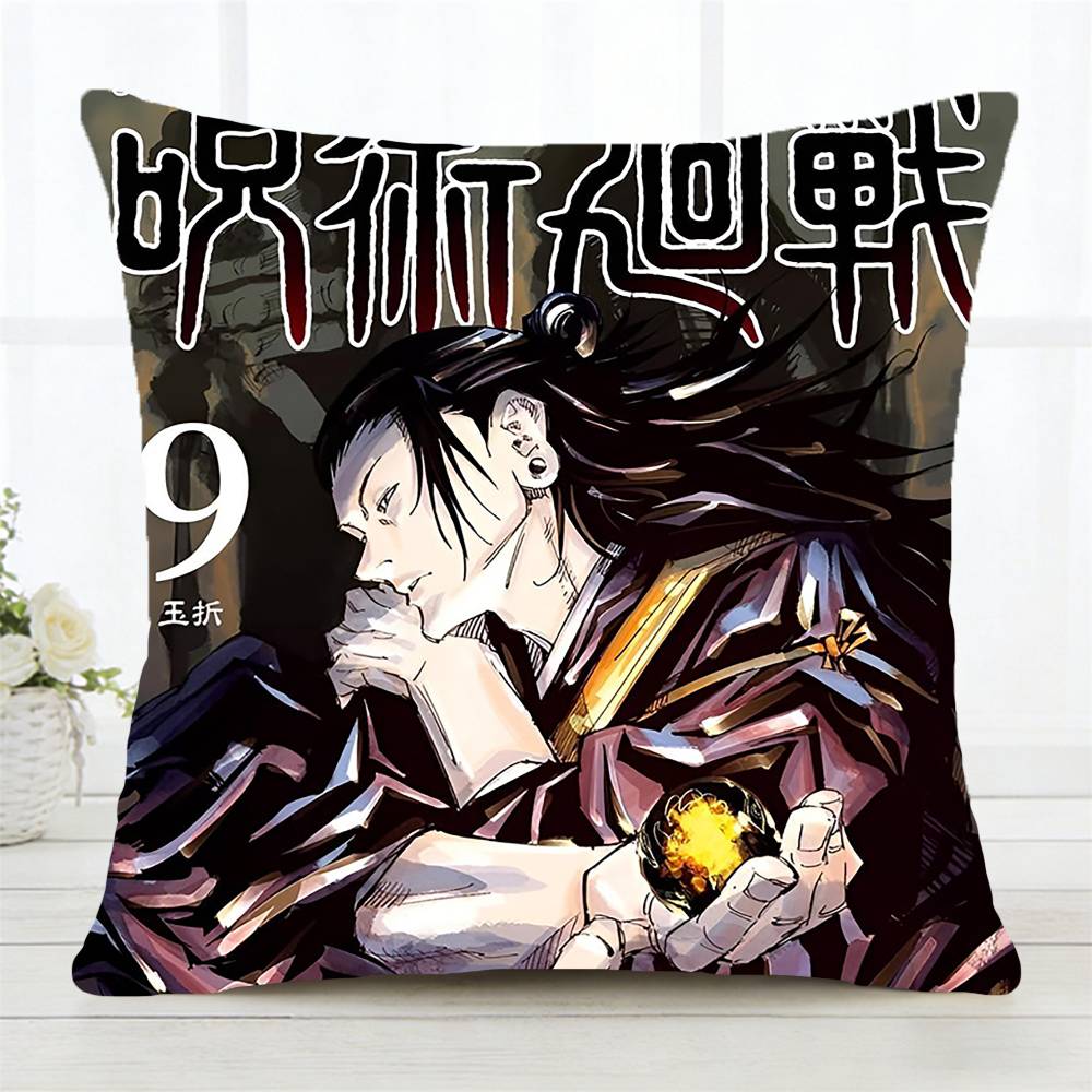 Anime JJujutsu KKaisenS Pillow Case Fashion Square Pillowcase Bedroom Sofa Room Ins Decoration Leisure