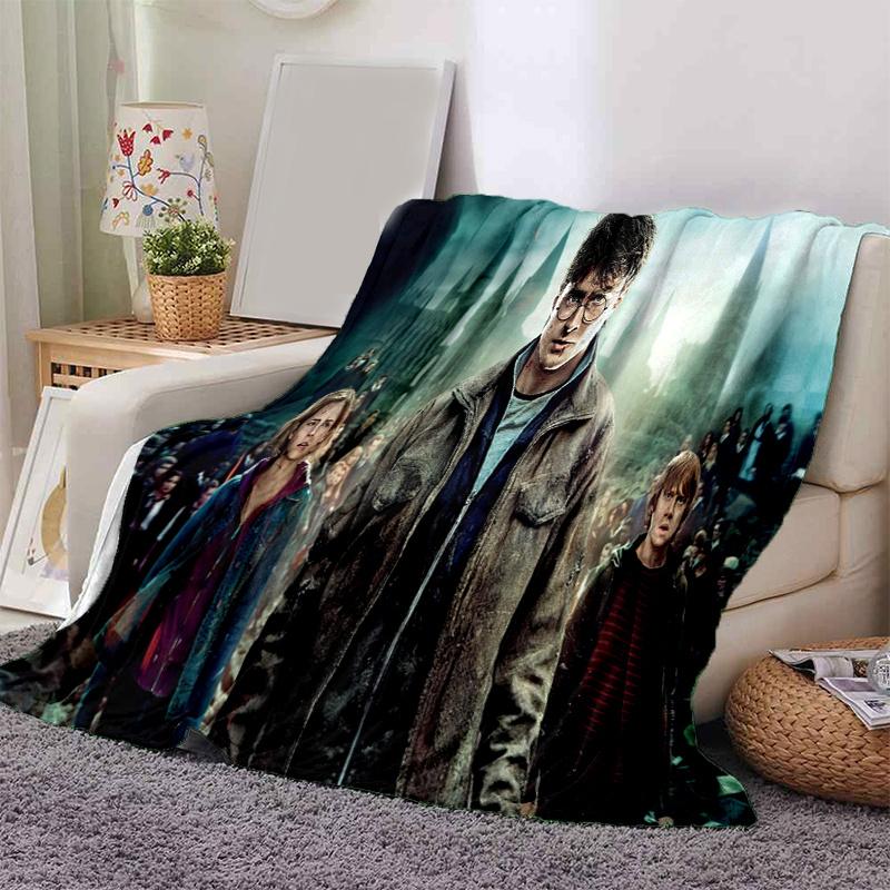 Harry Potter and the Deathly Hallows Part 1 Movie Poster PrintPrint Blanket, Soft Blanket For Sofa Office Bed And Travelling Daughter Birthd