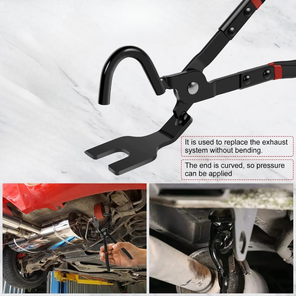 Щипцы для подвешивания выхлопной системы автомобиля. Щипцы для снятия кронштейна из высокоуглеродистой стали. Нескользящий отдельный резиновый кронштейн. Инструмент для удаления вешалки.