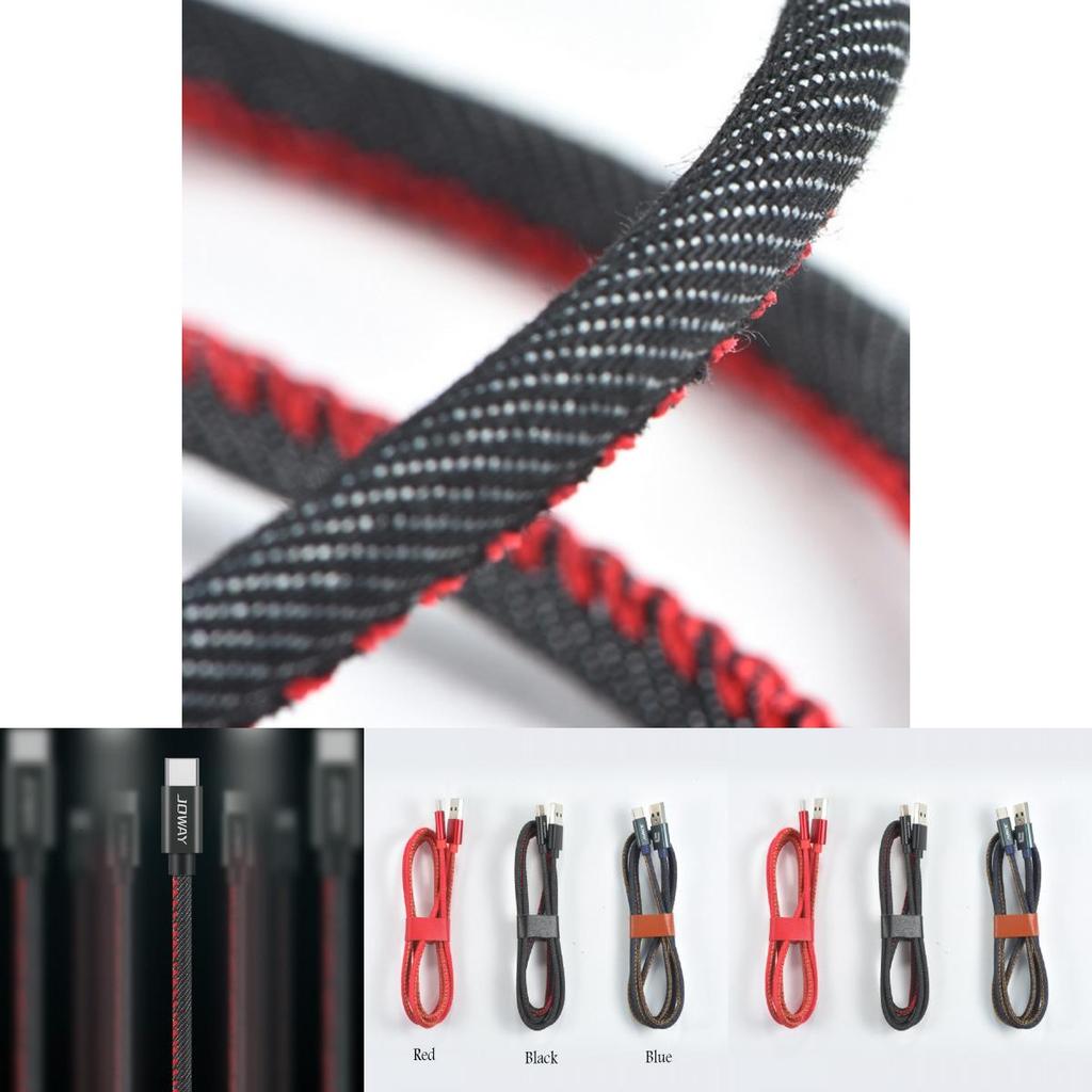 Кабель Micro USB Type C для Samsung Htc Быстрая зарядка с джинсовой оплеткой**