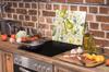 Glass protective plate for the stove 50x52 Fruit