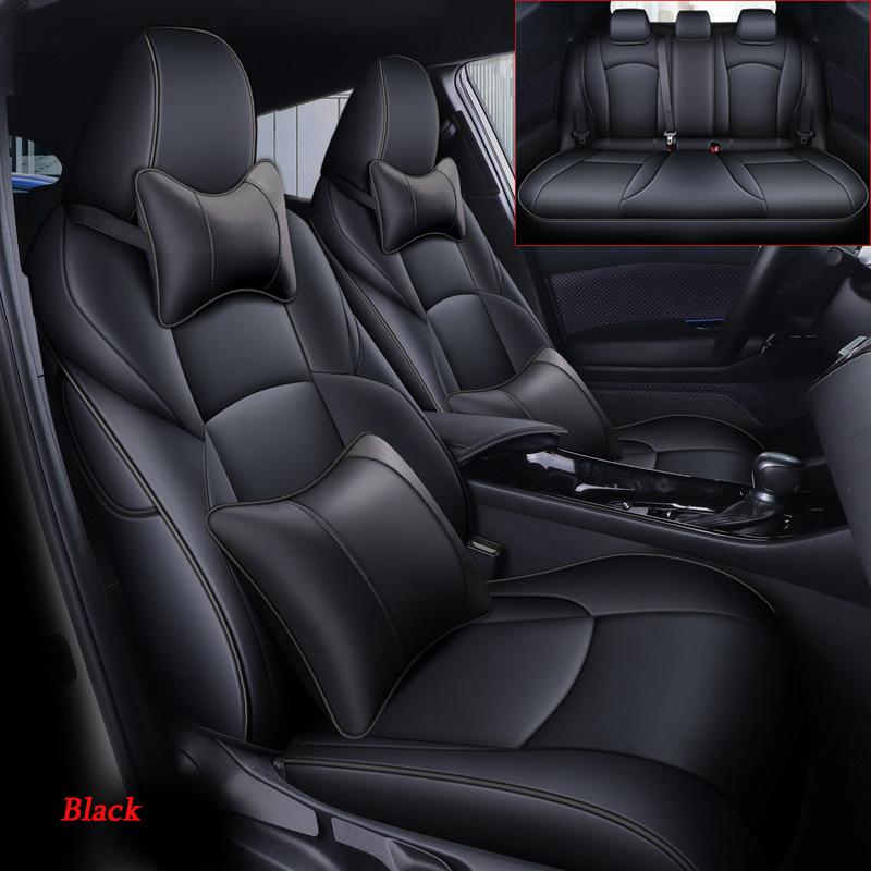 Car Styling Seat Cover For Toyota CHR 2018 2019 2020 2025 2025 2025 2025 Protecting Seat Cushion Leather Accessories -Full sets