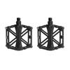 Mountain Bike Pedals Aluminum Alloy Stable Hollow Design Light Weight High Strength Wide Road Bike Pedal Set Black