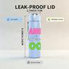 1PC Changed For Good Letter Text Print 750ml Color Plastic Sports Water Bottle Leakproof Flip Straw Lid Suitable for Sports Office Home Use