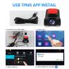 Car Android Navigator USB HD 720P 170° DVR Driving Recorder Media Comes with ADAS Driving Assistance Function Recorder Night