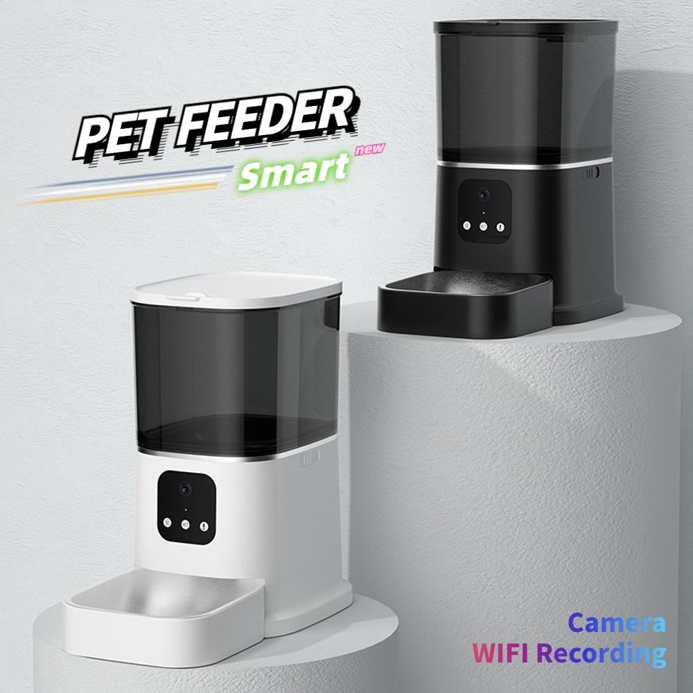 Automatic Pet Feeder with Smart Timing Controller, Cat and Dog Bowl Food Dispenser