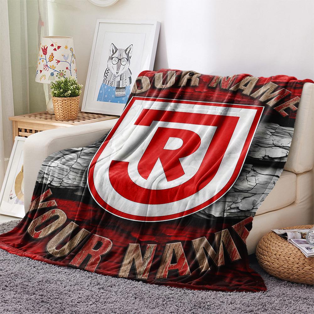 1PC Ssv Jahn Regensburg Custom Name Patterned Flannel Blanket Suitable For All Seasons For Home Decor Warmth And Comfort Gifts Holiday Present