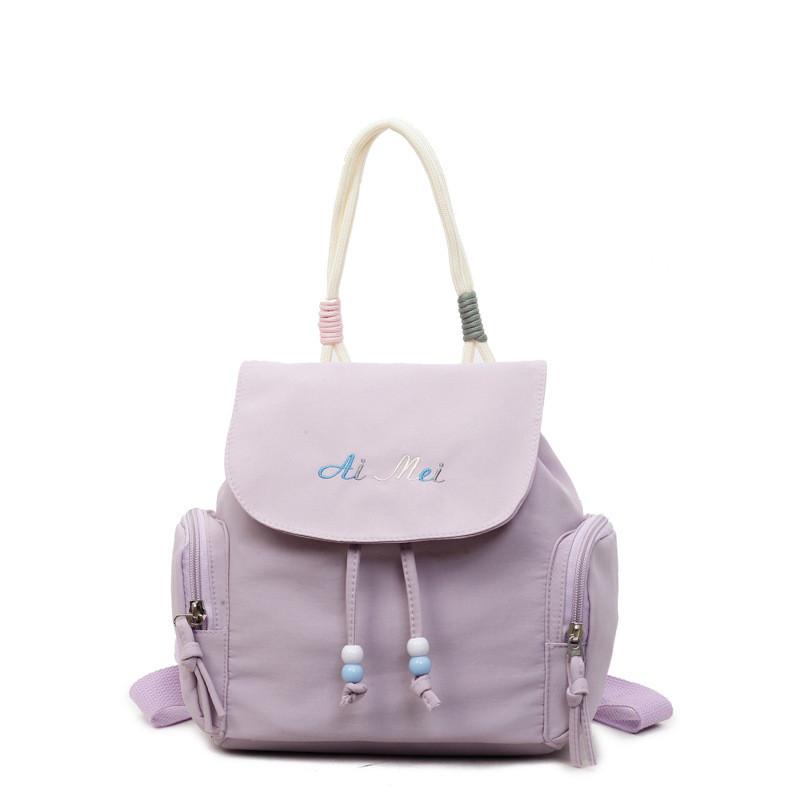 Modern Street Style Girls Backpack Featuring Stitched Design And Light Weight Fabric For Commuting