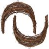 Wicker Rattan Garland Birthday Decoration for Girl Wreath Circle Wall Hanging Artificial Vines Dream Catcher Ring