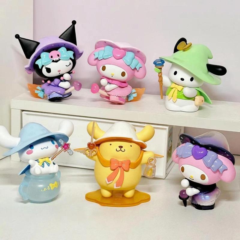 Sanrio Блайндбокс Мультяшная Куроми Кукла Счастливое Гадание Аниме Серия Фигурка Модель Кукла Детская Игрушка Настольный Декор Подарок на День Рождения