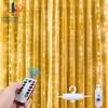 LED Curtain Light String with Remote - 3x3m Copper Wire, 8 Modes, Holiday & Christmas Decoration